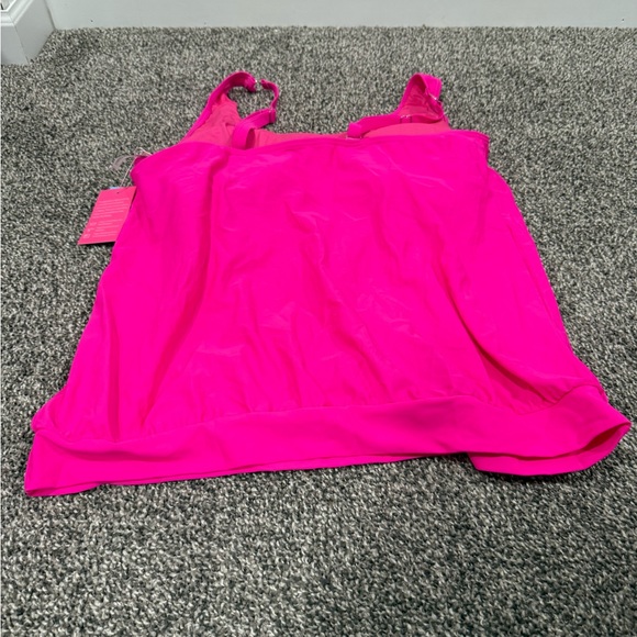 Yonique Pink Tankini Swim Top - Picture 3 of 4